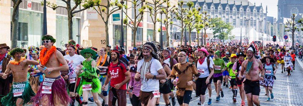 Beer marathon in Liege, Belgium