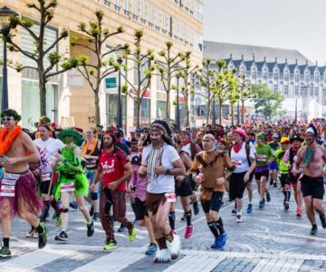 Beer marathon in Liege, Belgium